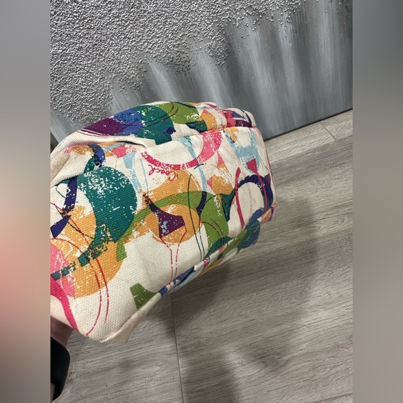 Coach Poppy Signature Stamped C MultiColored Crossbody - Picture 4 of 7